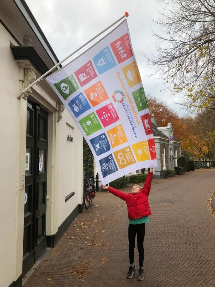 Groene Meent Global Goals vlag